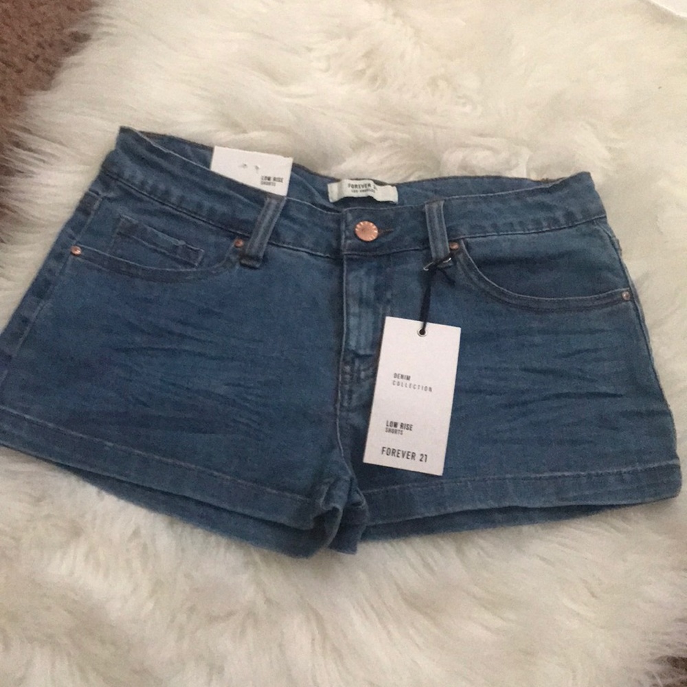 Denim shorts